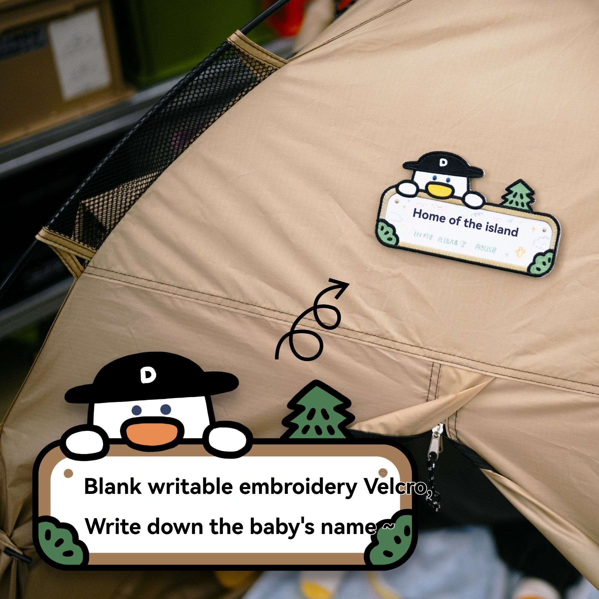 Kids Automatic Instant Pop Up Play Tent, Portable Indoor Outdoor Playhouse with Customizable Name Patch, Round Back Window Breathable Mesh Play Tent for Toddlers Boys Girls Home Camping Gift