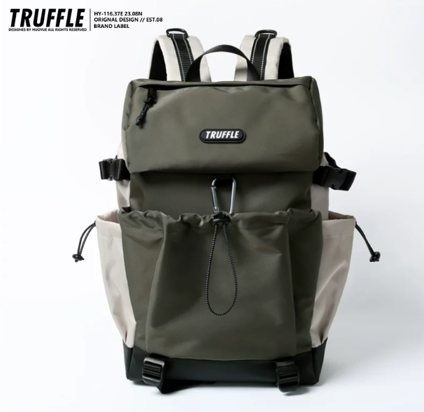 TRUFFLE Trendy High-Capacity Travel Backpack – Suitable for Junior High & High School Students (Unisex), Hiking, and Laptop Carrying