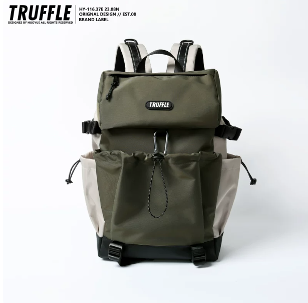 TRUFFLE Trendy High-Capacity Travel Backpack – Suitable for Junior High & High School Students (Unisex), Hiking, and Laptop Carrying