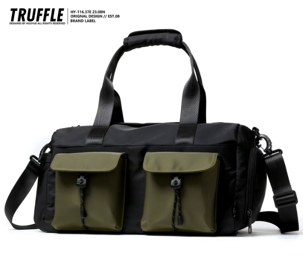 TRUFFLE Large-Capacity Travel/Handheld Bag – Unisex Shoulder & Crossbody Bag; Suitable for Sports, Gym, Short Trips, and Commuting