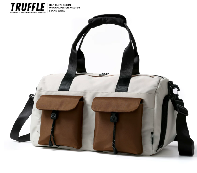 TRUFFLE Large-Capacity Travel/Handheld Bag – Unisex Shoulder & Crossbody Bag; Suitable for Sports, Gym, Short Trips, and Commuting