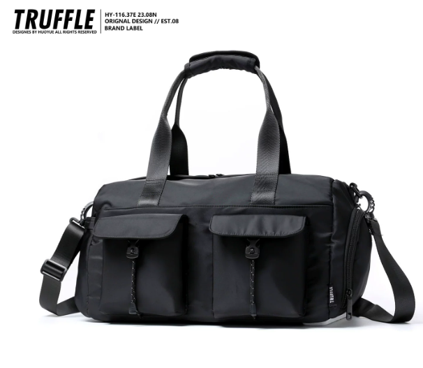 TRUFFLE Large-Capacity Travel/Handheld Bag – Unisex Shoulder & Crossbody Bag; Suitable for Sports, Gym, Short Trips, and Commuting