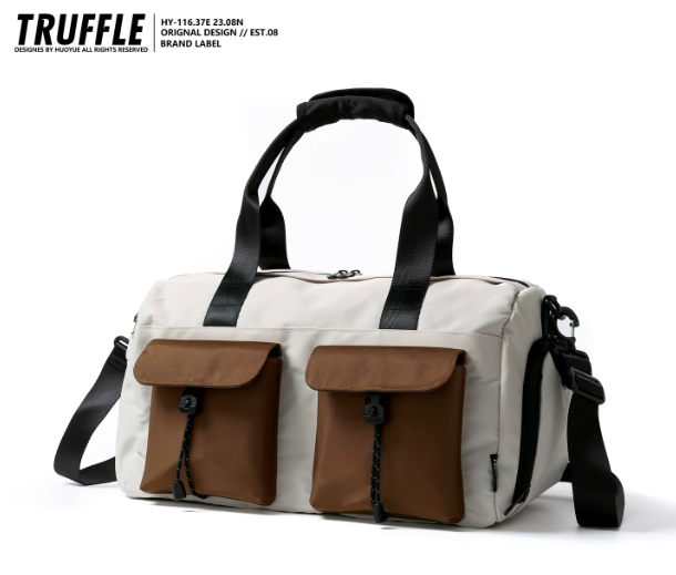 TRUFFLE Large-Capacity Travel/Handheld Bag – Unisex Shoulder & Crossbody Bag; Suitable for Sports, Gym, Short Trips, and Commuting