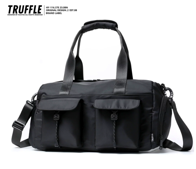 TRUFFLE Large-Capacity Travel/Handheld Bag – Unisex Shoulder & Crossbody Bag; Suitable for Sports, Gym, Short Trips, and Commuting
