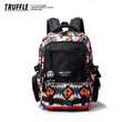 TRUFFLE Trendy High-Capacity Unisex Backpack – Suitable for Middle School & College Students (Laptop/Travel/Color-Block Design)