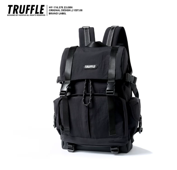 TRUFFLE Waterproof Casual Backpack – Suitable for Female College Students, Junior High Boys, and Outdoor Use; New 2026 Travel Backpack Model