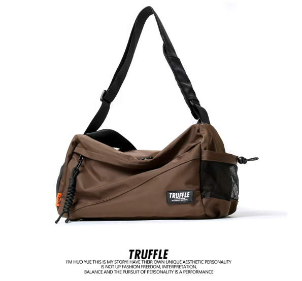 TRUFFLE Premium Men's/Women's Sports & Fitness Bag (Model 2026) – High-End Style, Wet/Dry Separation, Large Capacity, Suitable for Commuting (Shoulder/Crossbody)