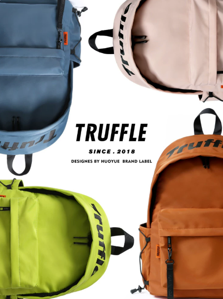 TRUFFLE Casual Lightweight Travel Backpack – Large-Capacity Bag for Male College Students, Junior High Students, and Women; Suitable for Laptops