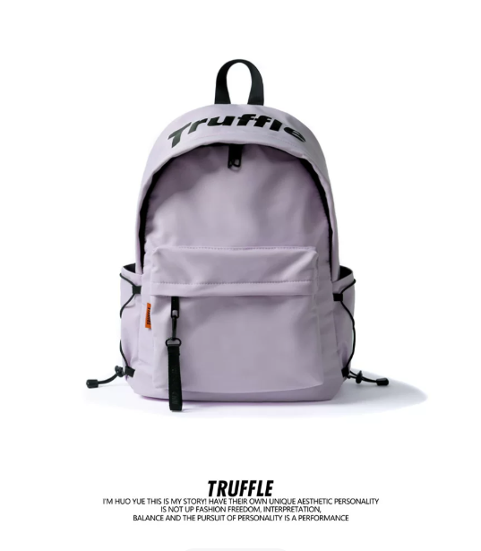 TRUFFLE Casual Lightweight Travel Backpack – Large-Capacity Bag for Male College Students, Junior High Students, and Women; Suitable for Laptops