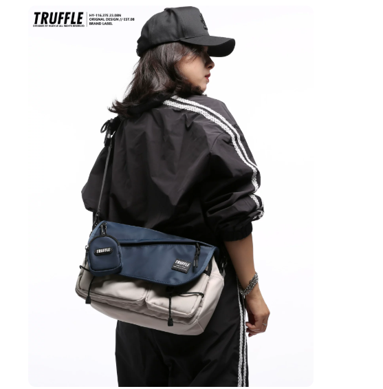TRUFFLE 2026 New Men's & Women's Shoulder/Crossbody Bag – High-Capacity Messenger Bag Suitable for Students and Commuting