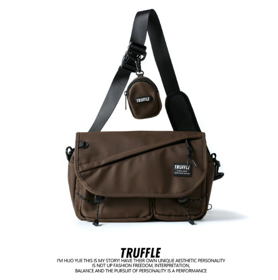 TRUFFLE 2026 New Men's & Women's Shoulder/Crossbody Bag – High-Capacity Messenger Bag Suitable for Students and Commuting