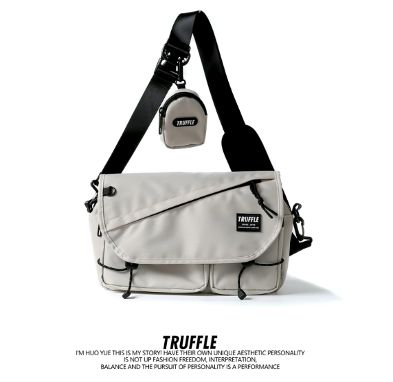 TRUFFLE 2026 New Men's & Women's Shoulder/Crossbody Bag – High-Capacity Messenger Bag Suitable for Students and Commuting