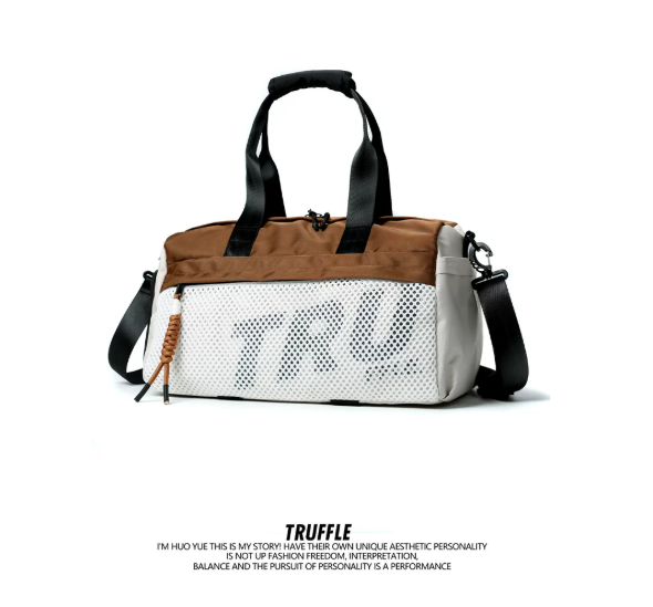TRUFFLE Original Ethnic-Style Large-Capacity Travel Bag – Suitable for Men & Women (Shoulder/Crossbody/Gym/Short-Trip Handheld)