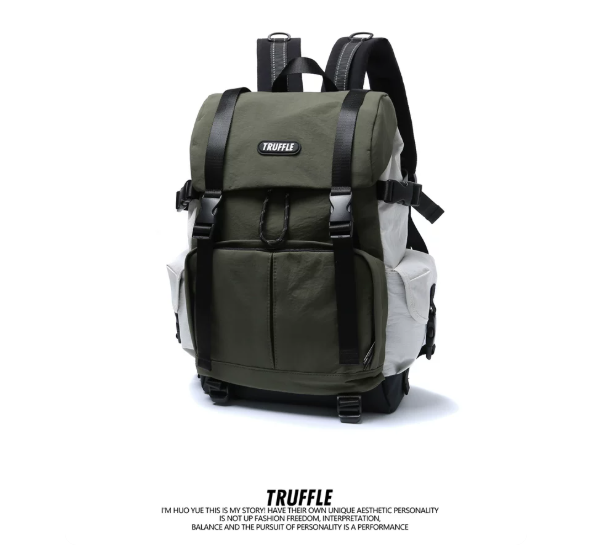 TRUFFLE Waterproof Casual Backpack – Suitable for Female College Students, Junior High Boys, and Outdoor Use; New 2026 Travel Backpack Model