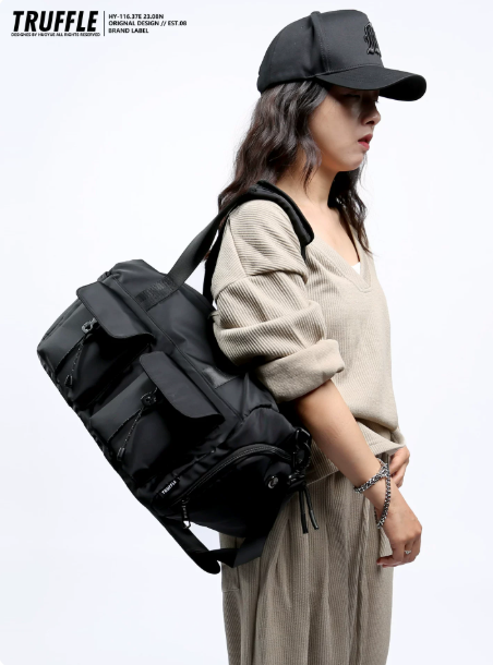 TRUFFLE Large-Capacity Travel/Handheld Bag – Unisex Shoulder & Crossbody Bag; Suitable for Sports, Gym, Short Trips, and Commuting
