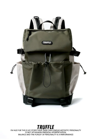 TRUFFLE Trendy High-Capacity Travel Backpack – Suitable for Junior High & High School Students (Unisex), Hiking, and Laptop Carrying