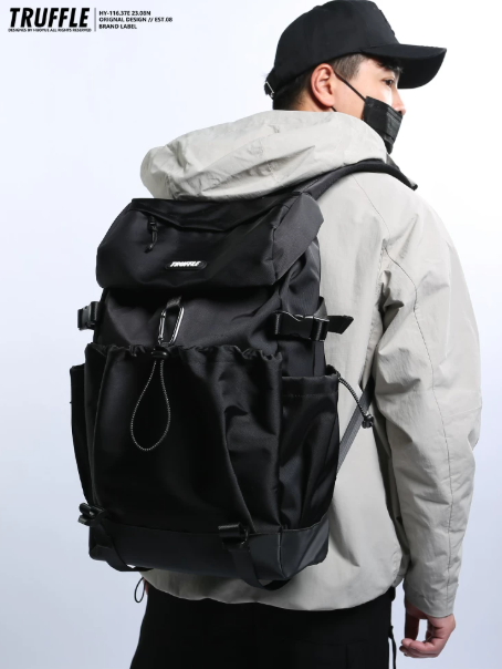 TRUFFLE Trendy High-Capacity Travel Backpack – Suitable for Junior High & High School Students (Unisex), Hiking, and Laptop Carrying
