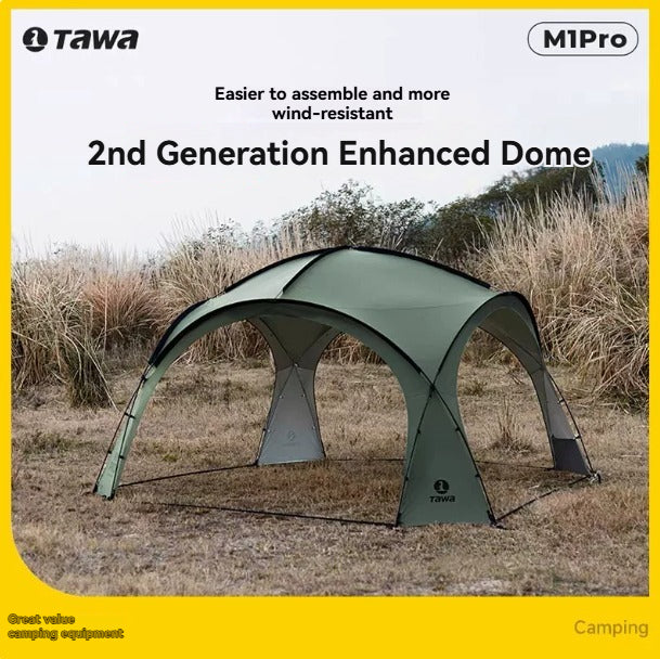 Tawa Dome Gen 2 M1 Pro Outdoor Canopy Tent – Large Silver-Coated Shelter for Camping and Patios