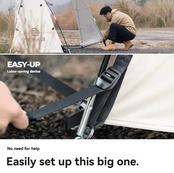 Tawa Dome Gen 2 M1 Pro Outdoor Canopy Tent – Large Silver-Coated Shelter for Camping and Patios